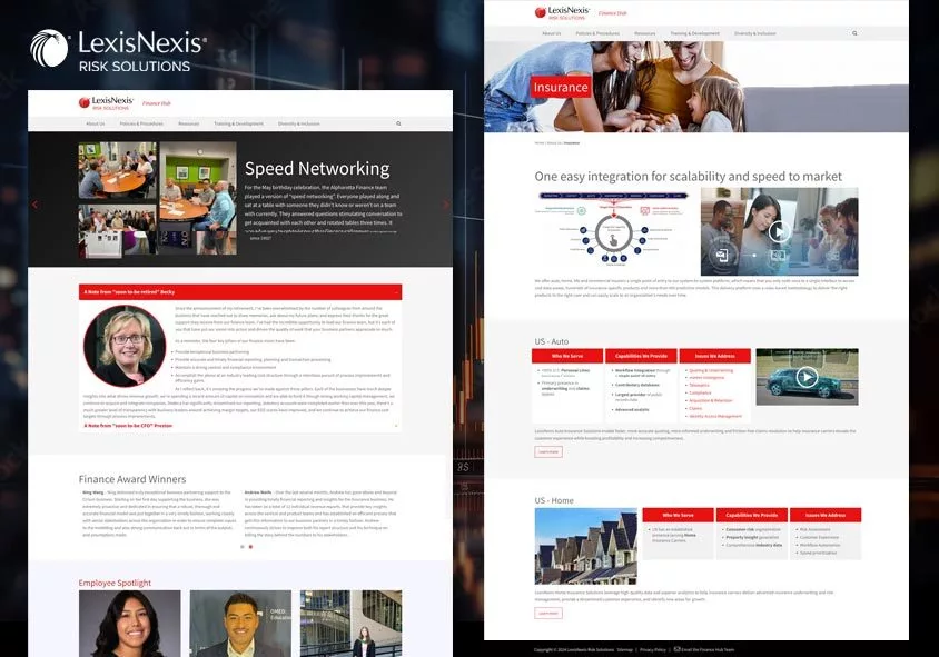 LexisNexis Risk Solutions Finance Hub Pages