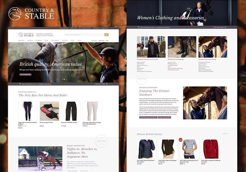 Country and Stable USA ecommerce site