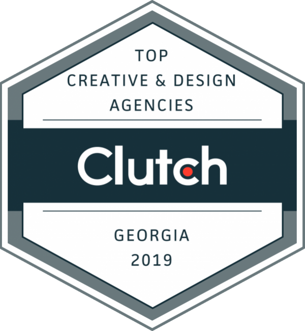 Clutch top award for creative design agencies in Georgia 2019  width=